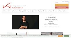Desktop Screenshot of kulturwoche.at